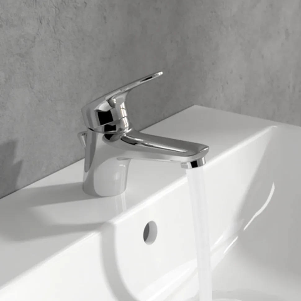 Villeroy & Boch O.novo Start Mini Basin Mixer Tap & Pop Up Waste