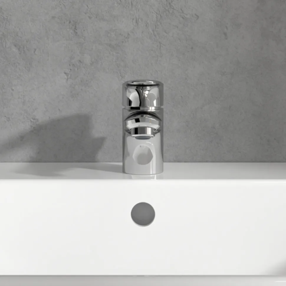 Villeroy & Boch O.novo Start Mini Basin Mixer Tap & Pop Up Waste