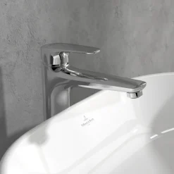 Villeroy & Boch O.Novo Start Tall Basin Mixer Tap with Click Clack Waste
