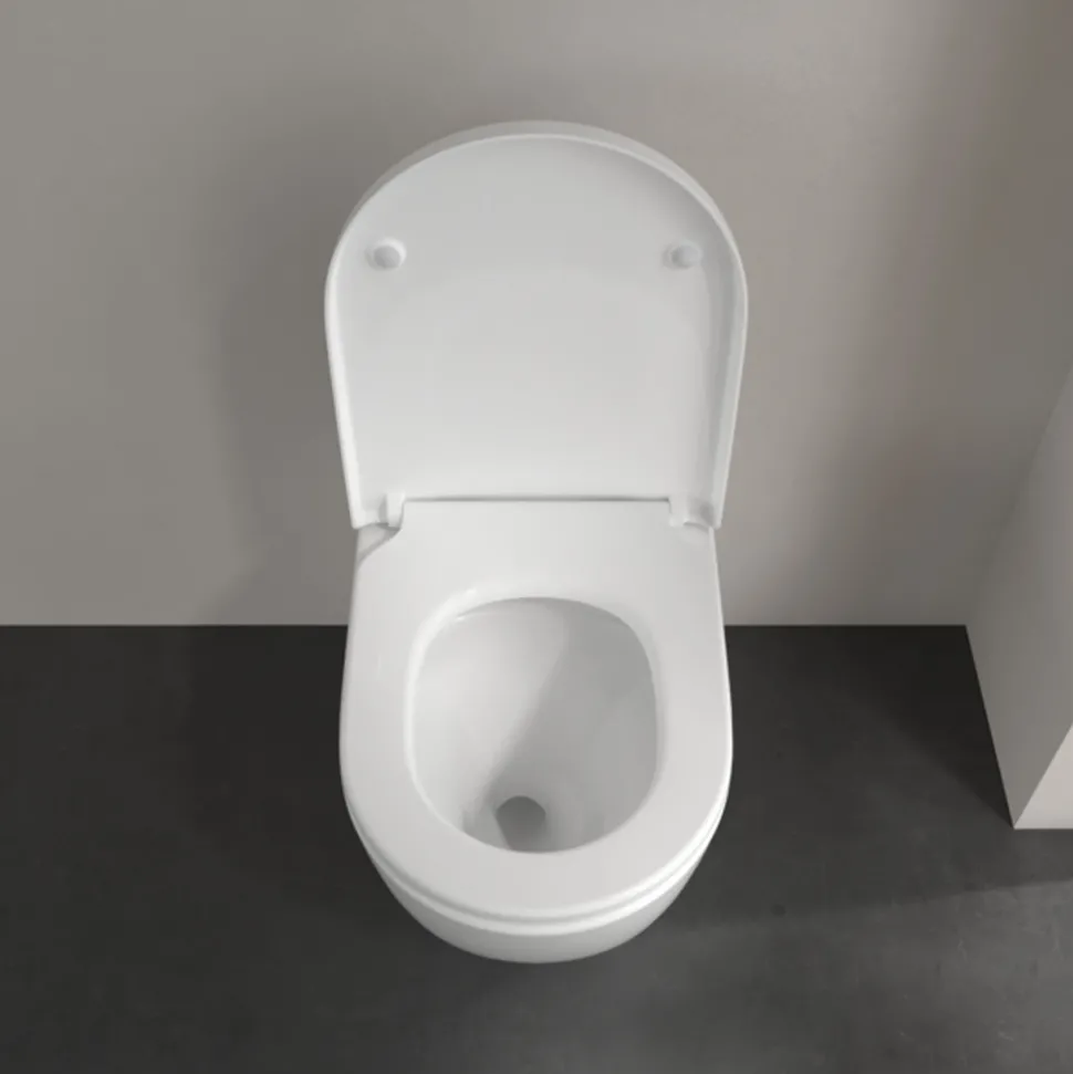 Villeroy & Boch Subway 3.0 Back to Wall TwistFlush Rimless Toilet with Soft Close Toilet Seat