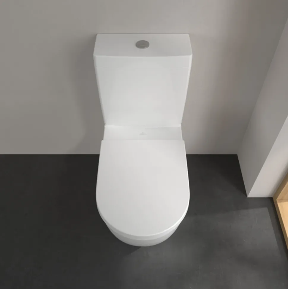 Villeroy & Boch Subway 3.0 Close Coupled TwistFlush Rimless Toilet with Soft Close Toilet Seat