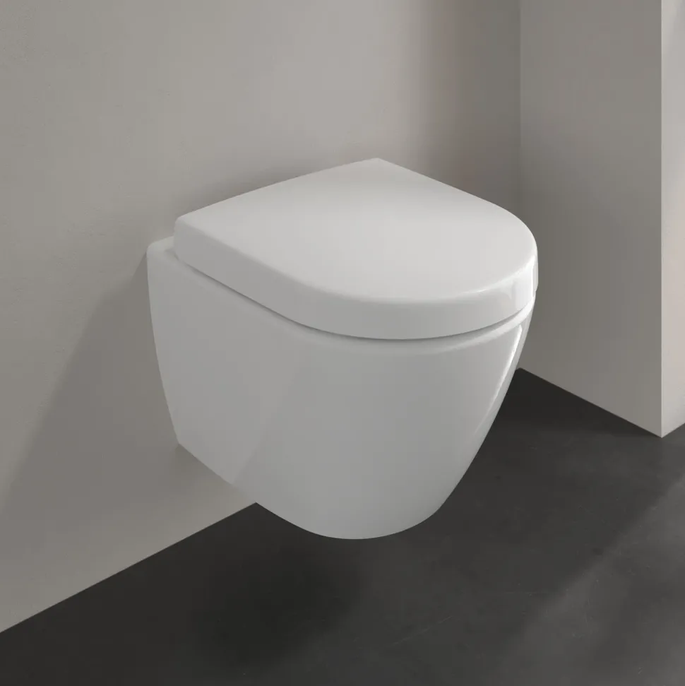 Villeroy & Boch Subway 2.0 Rimless Wall Hung Compact Toilet & Soft Close Seat
