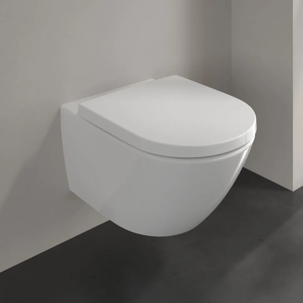 Villeroy & Boch Subway 3.0 Rimless Easy Fit Wall Hung Toilet & Soft Close Seat