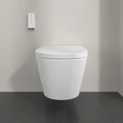 Villeroy & Boch Tivo Wall Hung Smart Toilet with Soft Close Heated Seat & Remote Control