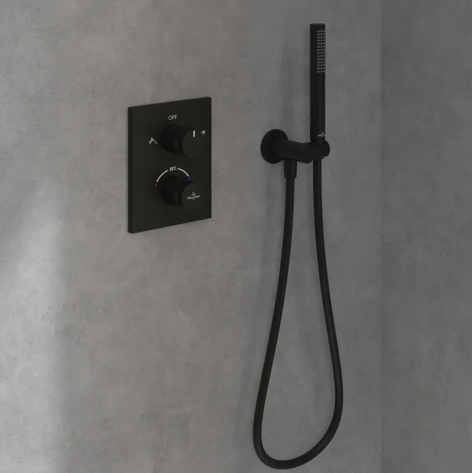 Villeroy & Boch Universal Concealed 2 Outlet Thermostatic Valve & Easy Installation Box