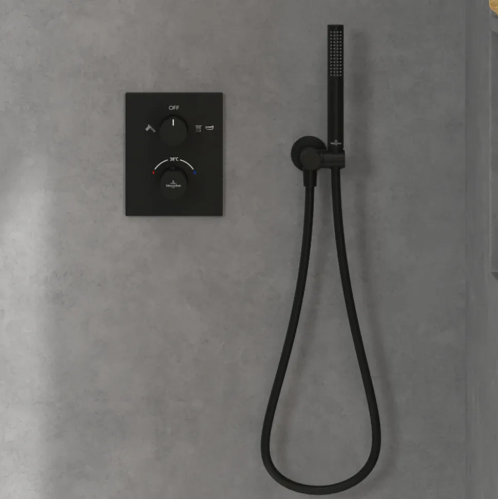 Villeroy & Boch Universal Concealed 2 Outlet Thermostatic Valve & Easy Installation Box