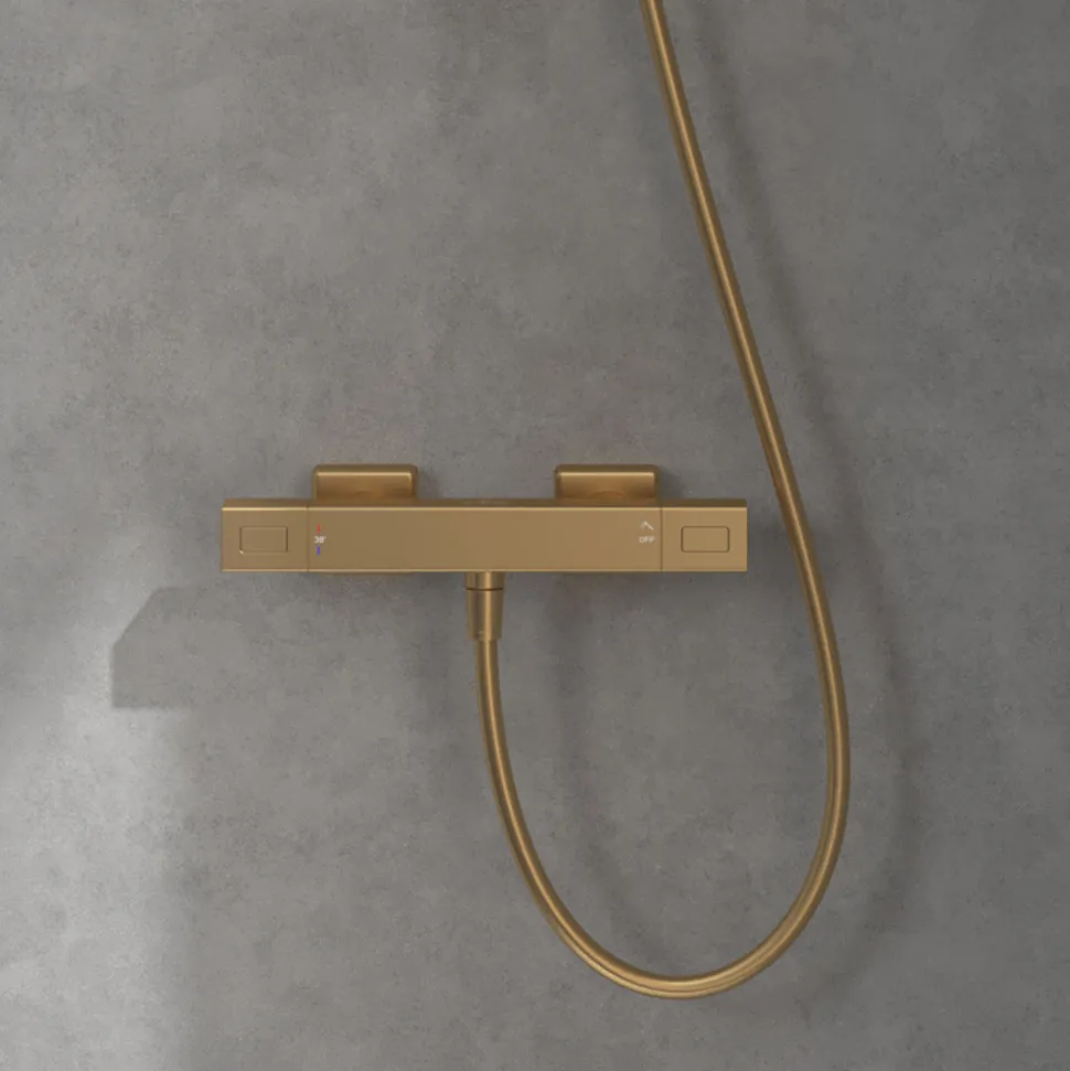 Villeroy & Boch Universal Cool Touch Exposed Square Thermostatic Shower Mixer