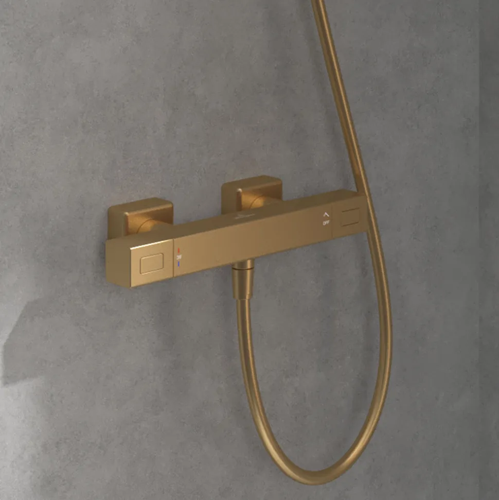 Villeroy & Boch Universal Cool Touch Exposed Square Thermostatic Shower Mixer