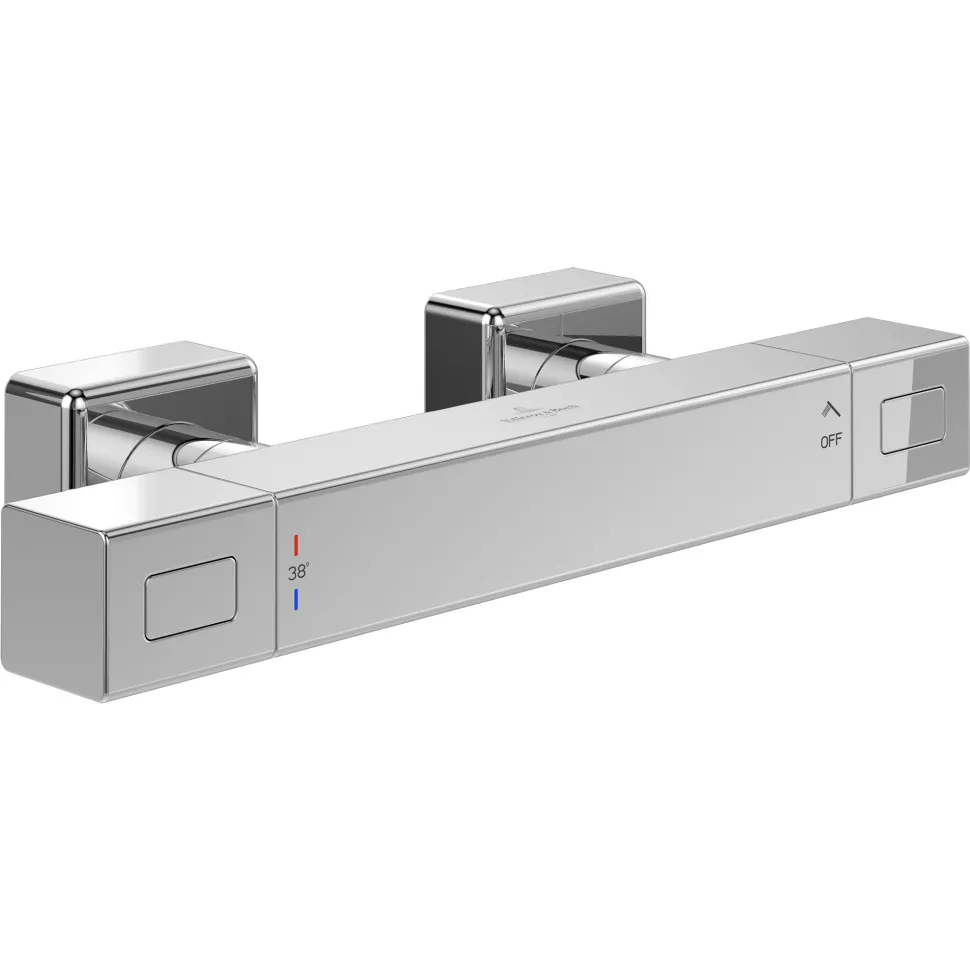 Villeroy & Boch Universal Cool Touch Exposed Square Thermostatic Shower Mixer