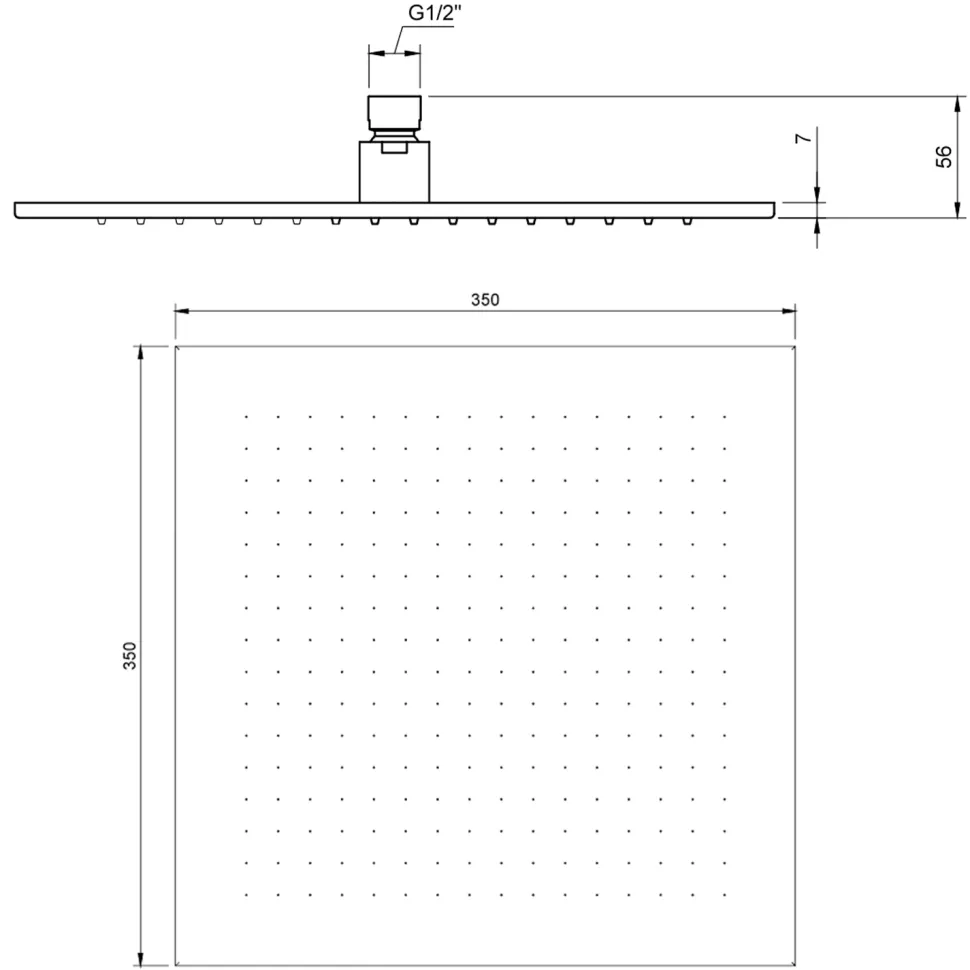 Villeroy & Boch Universal Square Shower Head