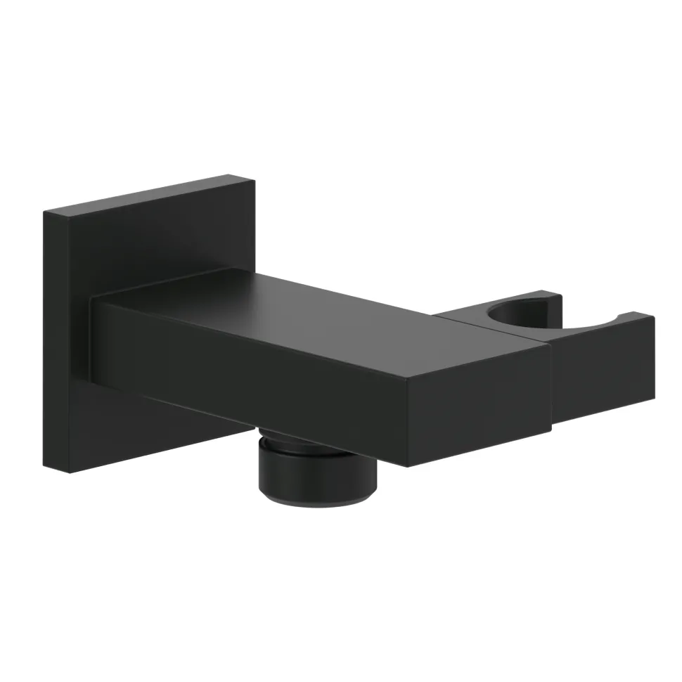 Villeroy & Boch Universal Square Combined Wall Elbow Outlet & Shower Handset Holder