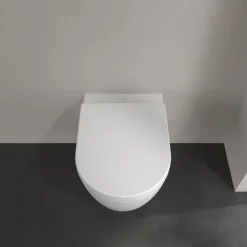 Villeroy & Boch ViConnect Pro 2.0 Frame with Arto Rimless Wall Mounted Toilet, Flush Plate & Soft Close Toilet Seat