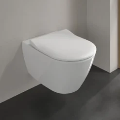 Villeroy & Boch ViConnect Pro 2.0 Frame with Subway 2.0 Rimless Wall Mounted Toilet, Flush Plate & Soft Close Toilet Seat