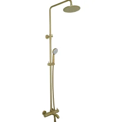 VOS Exposed 3 Outlet Rigid Riser Thermostatic Shower Set