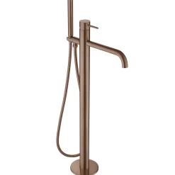 VOS Floorstanding Bath Shower Mixer - Brushed Bronze