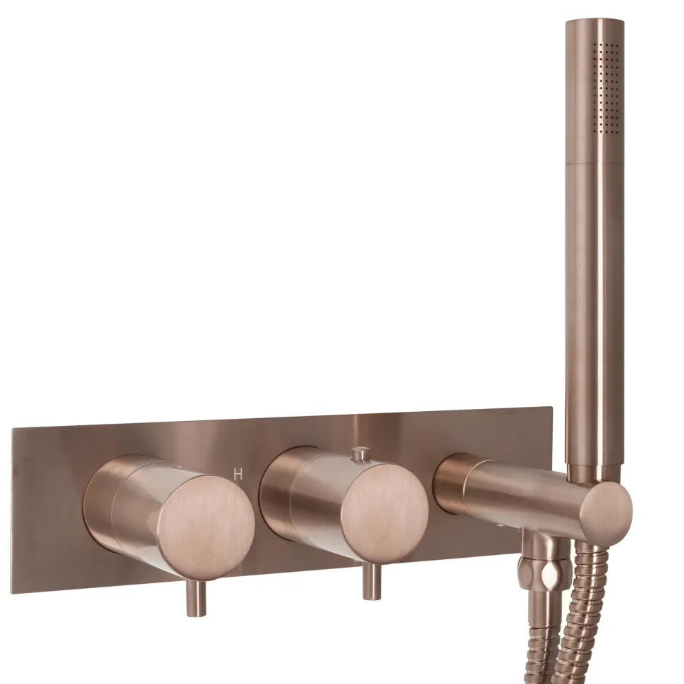 VOS 2 Outlet Concealed Thermostatic Shower Valve with Shower Handset