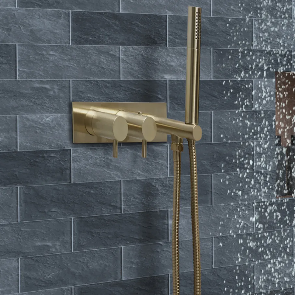 VOS 2 Outlet Concealed Thermostatic Shower Valve with Shower Handset