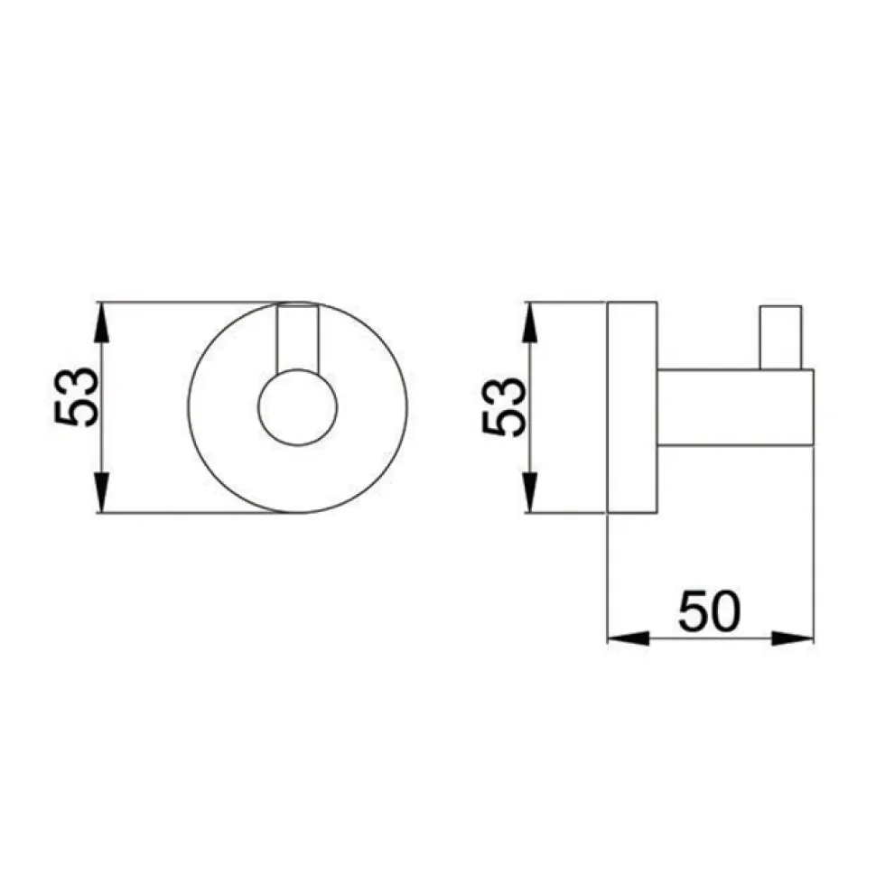 VOS Single Robe Hook