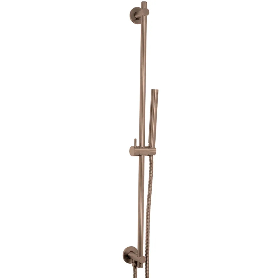 VOS Slide Rail Shower Kit with Shower Handset & Hose - Brushed Bronze