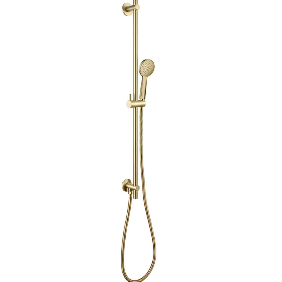 VOS Slide Rail Shower Kit with Round Shower Handset & Hose