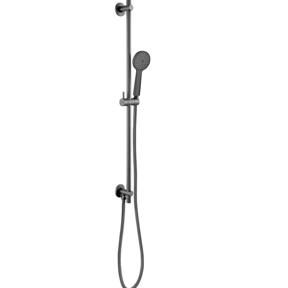 VOS Slide Rail Shower Kit with Round Shower Handset & Hose