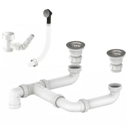 Waste Kit for Villeroy & Boch Provence 1200/600 Double Bowl Sit-On Sink