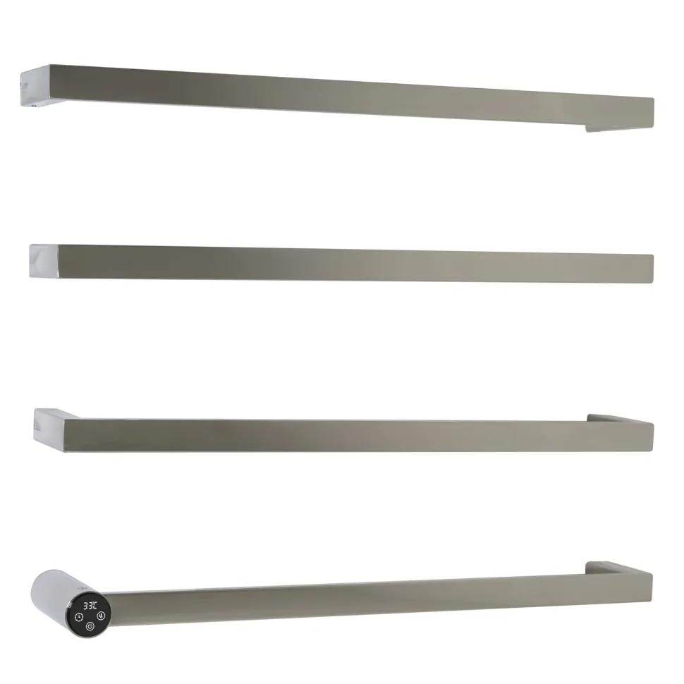 Zyon Flat Bar Heated Dry Electric Towel Rail